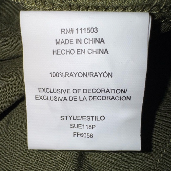 Fig & Flower Anthropologie font tie Embroidered 3/4 Sleeve Top Size PL NWT - Picture 9 of 13